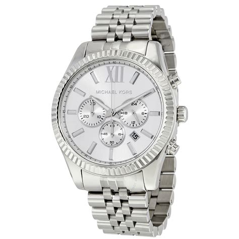 michael kors mens watches silver|michael kors access watch silver.